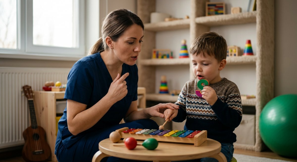 Сочетание логопедии и музыкотерапии в развитии речи